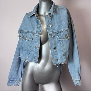 Denim Cropped Jacket